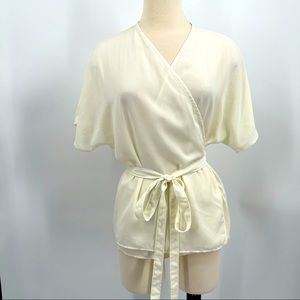 Urban Outfitters Short Sleeve Wrap Shirt Size XS